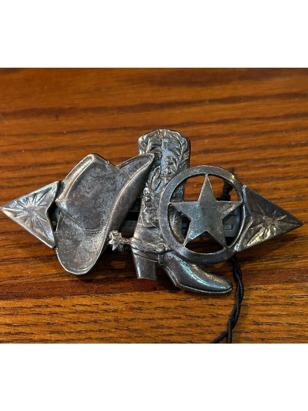 Women's Made in France pewter Equestrian/wester Hair Ornament - One Size